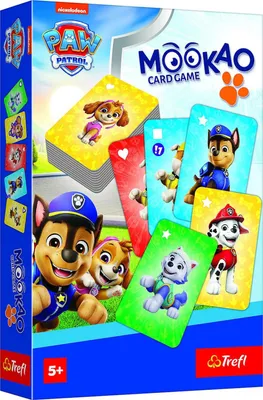 Produktbild von Kartenspiel „Mookao – Paw Patrol“, Gesellschaftsspiel in einer Schachtel (14 x 21 x 4 cm)