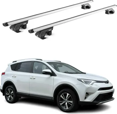 Image de Barres de toit ABE pour Toyota Rav4 XA40 2013-2018 5 P Alu Gris 2 pièces