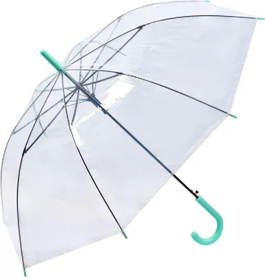 Produktbild von Clayre & Eef Erwachsenen-Regenschirm 80 cm Transparant Kunststoff