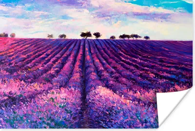 Produktbild von MuchoWow® Poster Ölfarbe - Malerei - Blumen 120x80 cm - Bilder