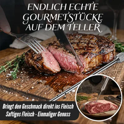 Produktbild von Edelstahl Bratenspritze Marinadenspritze Marinierspritze Gewürzspritze V2Aox, Anzahl:2 Stück