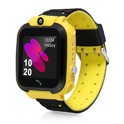 Image de Enfants Smart Watch Téléphone Bébé GPS Tracker Montre avec SOS Anti-Lost Alarme Slot Carte Sim Ecran tactile pour enfants Enfants Garçons Filles
