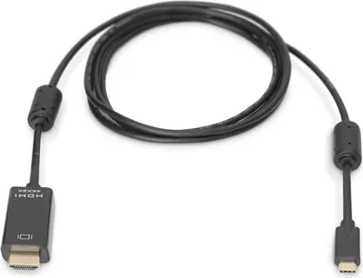 Zdjęcie produktu dla Digitus Adapter USB-C 3.2 Gen2 / kabel konwertera, USB-C na HDMI, 5 m, USB Type-C, DisplayPort, Męska, Męska, Prosty