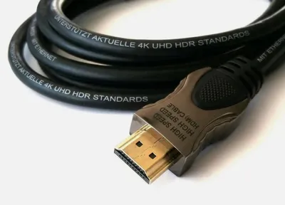 Produktbild von HDMI 2.0 Kabel 5m Ultra HD 4K High Speed Ethernet vergoldet Reekin
