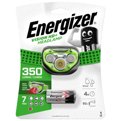 Obrázok produktu pre Čelové svietidlo Energizer Headlight Vision HD + 350lm vr. 3xAAA