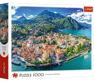 Image de Puzzle de 1 000 pièces : Menaggio au bord du lac de Côme – TREFL