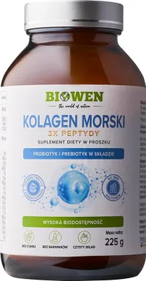 Image de Biowen Marine Collagen 3X Peptide en poudre 225 g