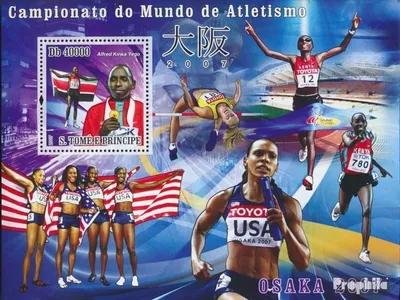 Produktbild von Briefmarken Sao Tome e Principe 2007 Mi Block 602 (kompl. Ausgabe) postfrisch Osaka Leichtathletik-Meisterschaft