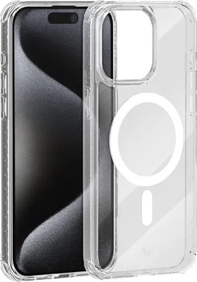 Immagine prodotto di Force Case, custodia AIR rinforzata compatibile con MagSafe per Apple iPhone 15 Pro, trasparente