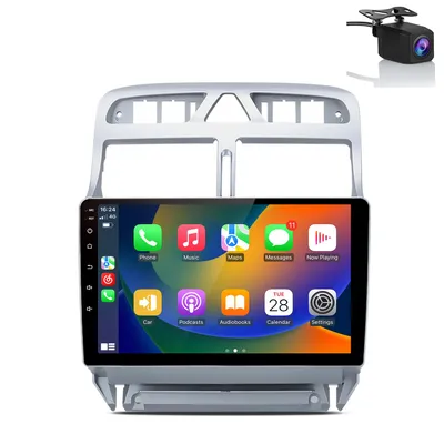 Produktbild von 9" Android15 2+64GB carplay Autoradio Für Peugeot 307 2002-2013 navigations 4kern SWC WIFI DAB+ Bluetooth USB 2DIN