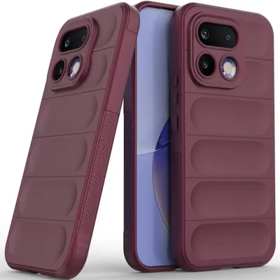 Produktbild von Handyhülle für Realme 16 Pro Weich TPU Silikon Stossfest Anti-rutsch Hülle bordeaux