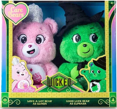 Produktbild von Care Bears Plüsch 30cm - Wicked x Care Bears 2er-Pack Limited Edition