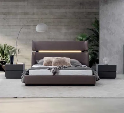 Produktbild von Luxus Schlafzimmer set Bett mit 2х Nachttische Modernen Designen Set