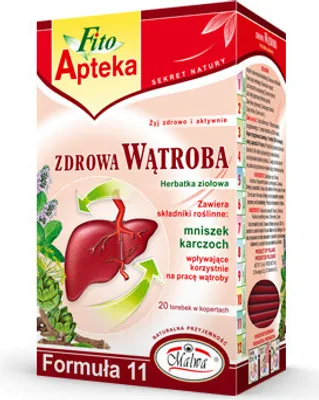 Produktbild von Herbata ziołowa Na Zdrową Wątrobę Fito Apteka 20 torebek
