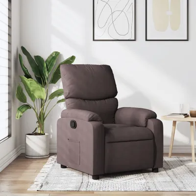Image de Fauteuil relax pratique Tissu marron foncé - Fauteuil TV & Relax ,meubles design 1528706 1parcel
