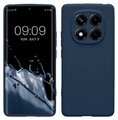 Produktbild von kwmobile Handyhülle für Xiaomi Redmi Note 14 Pro 4G Hülle - weiches Handy Silikon Case - Schutzhülle Cover - Marineblau