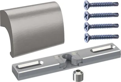 Produktbild von NAJDER INOX Balkontürgriff Aluminium mit Balkontürschnapper Balkongriff Balkontürschnapper Balkon Terrassentürgriff  (Inox)