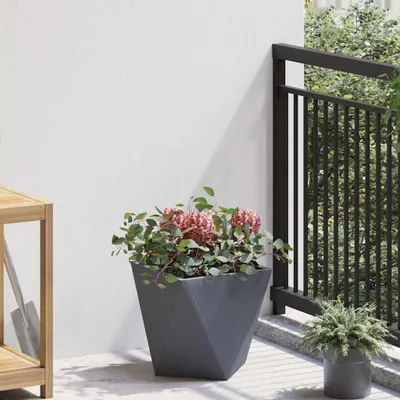 Zdjęcie produktu dla Maison Exclusive – donica na rośliny antracytowa 30 x 30 x 30 cm stal