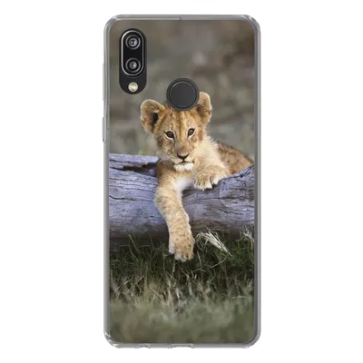 Produktbild von MuchoWow® Handyhülle Schutzhülle Hülle für Huawei P20 Lite (2020) Jungtier - Tier - Natur Silikon Softcase Handy Hülle - Kartenhalter