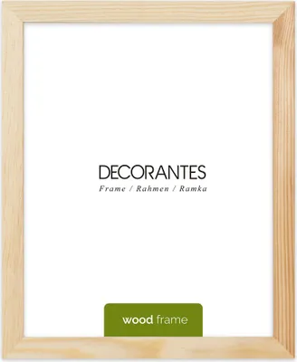 Immagine prodotto di Cornice per quadri FRAMAI 24x30, naturale, cornice in legno naturale, cornice per quadri in vero legno, cornice con plexiglass infrangibile, appendino e supporto