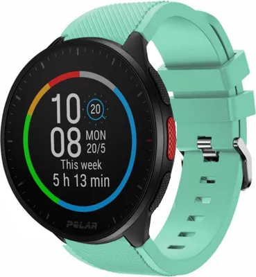 Produktbild von Strap-it Polar Pacer Silikonarmband (Aqua)
