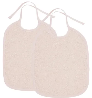 Produktbild von MEYCO Bindelätzchen 2er Pack Frottee Kinderlätzchen Soft Pink
