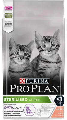 Image de Purina Pro Plan, nourriture sèche pour chatons stérilisés, saveur saumon, 1,5 kg