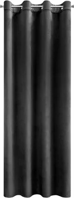 Produktbild von Eurofirany Vorhang ROSA aus Polyester schwarz 250cm x 140cm