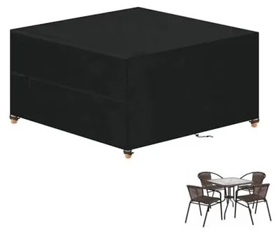Zdjęcie produktu dla Pokrowiec na stół ogrodowy 125X125X74 cm wodoodporny UV oxford 420D