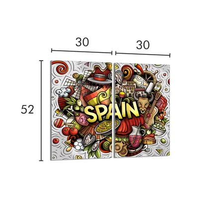 Imagen del producto de Placa de vitrocerámica protectora para cocina, 2 x 30 x 52 cm, de color