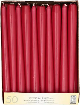 Produktbild von STARPAK Leuchterkerzen 22 mm bordeaux 50er Pack