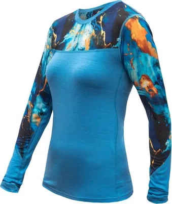 Zdjęcie produktu dla Koszulka Sensor Merino Impress Damska Długa Niebieska Rozmiar XL 24200008-03