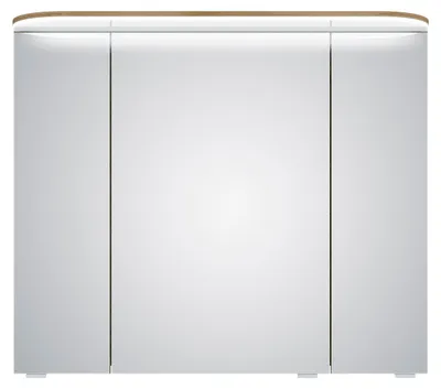 Produktbild von Spiegelschrank Balto Sprint 85,2 x 17 x 72,3 cm eiche riviera 3-türig LED IP 20