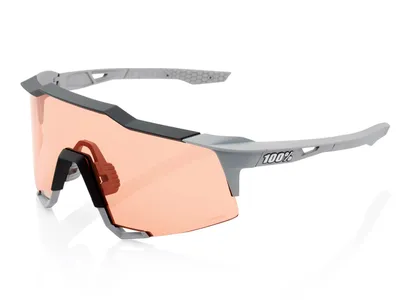 Produktbild von 100% SPEEDLAB Fahrradsonnenbrille - SPEEDCRAFT - Grau/Orange