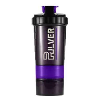 Produktbild von Pulver® protein shaker mit pulverfach & Spiralmischer - 500ML | Lila Auslaufsicherer & BPA-freier Kunststoff eiweiß shaker für Fitness&Fitnessstudio