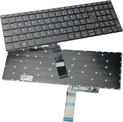 Produktbild von Trade-Shop Original Laptop Notebook Tastatur Keyboard Deutsch QWERTZ für IBM Lenovo IdeaPad Laptops wie 330S-15IKB 330S-15ISK / Grau, ohne Rahmen