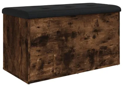 Obrázok produktu pre vidaXL Lavica s úložným priestorom údený dub 82x42x45 cm materiál na báze dreva