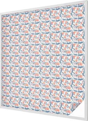 Produktbild von Buntglas Fensterfolie – 116x100 cm – Stained-Glass Design – blickdichte dekorative Sichtschutzfolie – selbstklebend, UV-Schutz – Ein Blütenfest