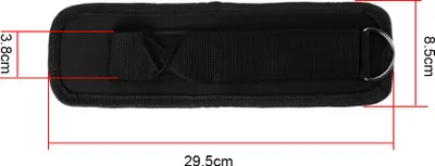 Produktbild von Knöchelriemen Bein Krafttraining Gewicht tragen Power Strap Foot Ring für Fitness (schwarz)