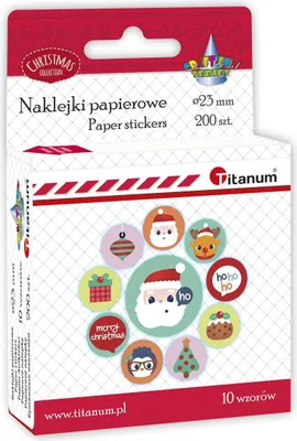 Produktbild von Weihnachtspapieraufkleber 200 Stück Titanum