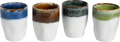 Produktbild von CreaTable, 24342, Squeezy Cascade, Kaffeebecher 4-tlg, Steinzeug