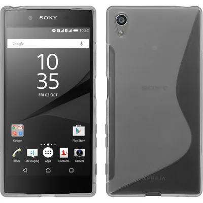 Produktbild von PhoneNatic Case kompatibel mit Sony Xperia Z5 - clear Silikon Hülle S-Style + 2 Schutzfolien