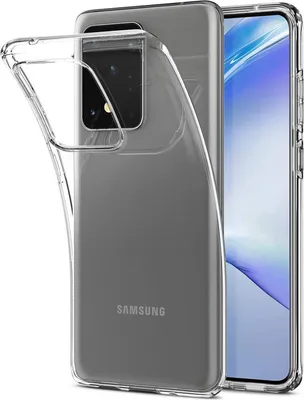 A clear phone case is shown on a white background, partially covering a smartphone.