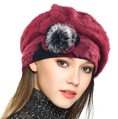 Produktbild von Damen Woll-Beret-Hut für den Winter