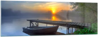 Produktbild von Bilder auf glas - Landschaft Meer Sommer Sonne - 160x50cm - Glasbilder - Wandbilder - Kunstdruck - zum Aufhängen bereit - Wanddekoration aus Glas - Glas Bilder - Wandbild auf Glas - GAB160x50-2226