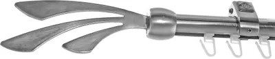Produktbild von Innenlauf Edelstahl Look Gardinenstange 20mm Deckenträger 1-läufig, Länge wählbar D50 E84 I