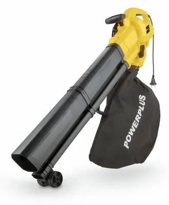 Zdjęcie produktu dla POWERPLUS POWEG4030 Odkurzacz/dmuchawa do liści z funkcją mulczowania, 3300 W, 250 km/h, pojemnik na odpady 40 l, rozdrabnianie w stosunku 10:1