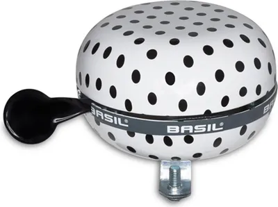 Obrázok produktu pre Basil Polkadot White/Black Cyklistický zvonček