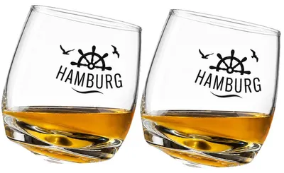 Produktbild von Gilde Wackelglas Spirituosenglas Hamburg (2er-Set)