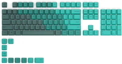 Obrázek produktu pro Glorious Pc Gaming Race GPBT klvesnice - vyrobeno z ultra odolnho plastu PBT pro mechanick klvesnice - Pbt klvesnice - 114 neprhlednch klves v ANSI, US rozloen (Rain Forest)